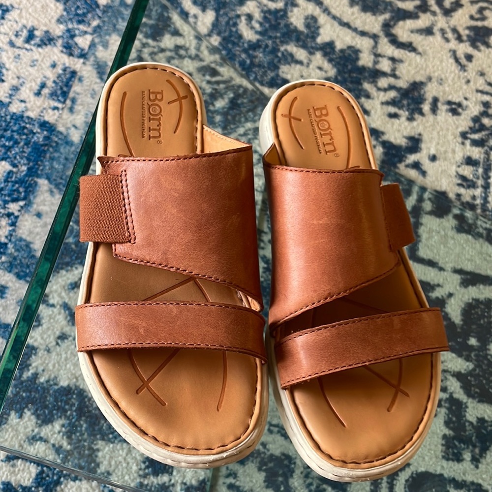 Women's Brown Leather Sandals